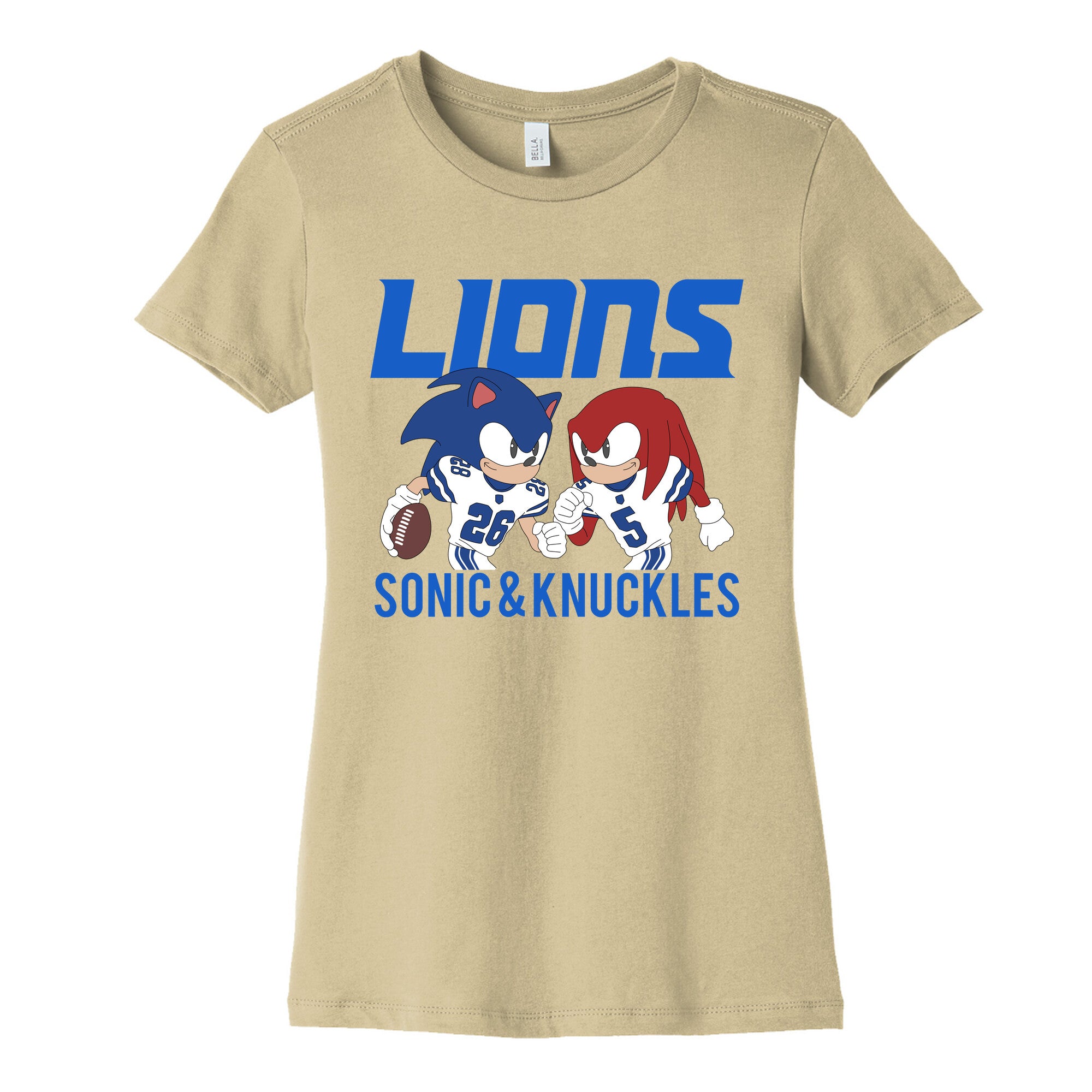Lions Sonic and Knuckles Womens Cotton Tee